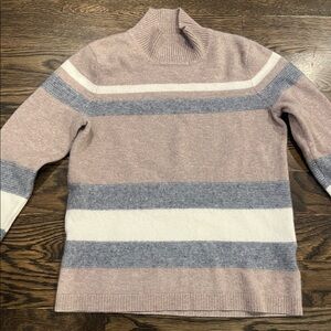 100% Cashmere EDINBURGH KNITWEAR Striped Sweater Size M!